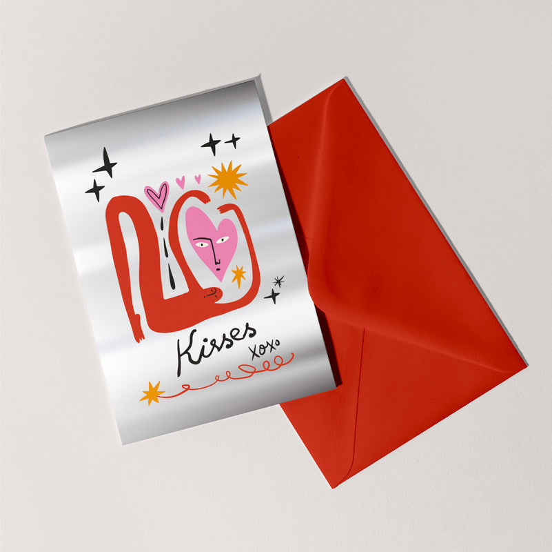 Kisses XOXO Card | Valentines | Love | Anniversary