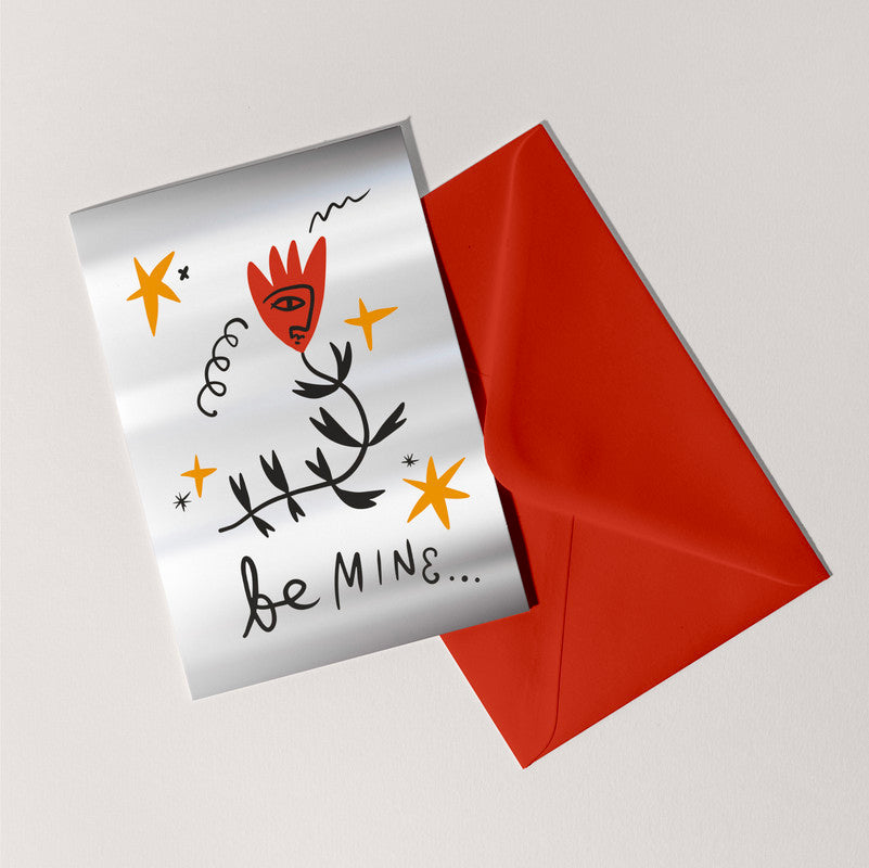 Be Mine Flower Card | Valentines | Love | Anniversary