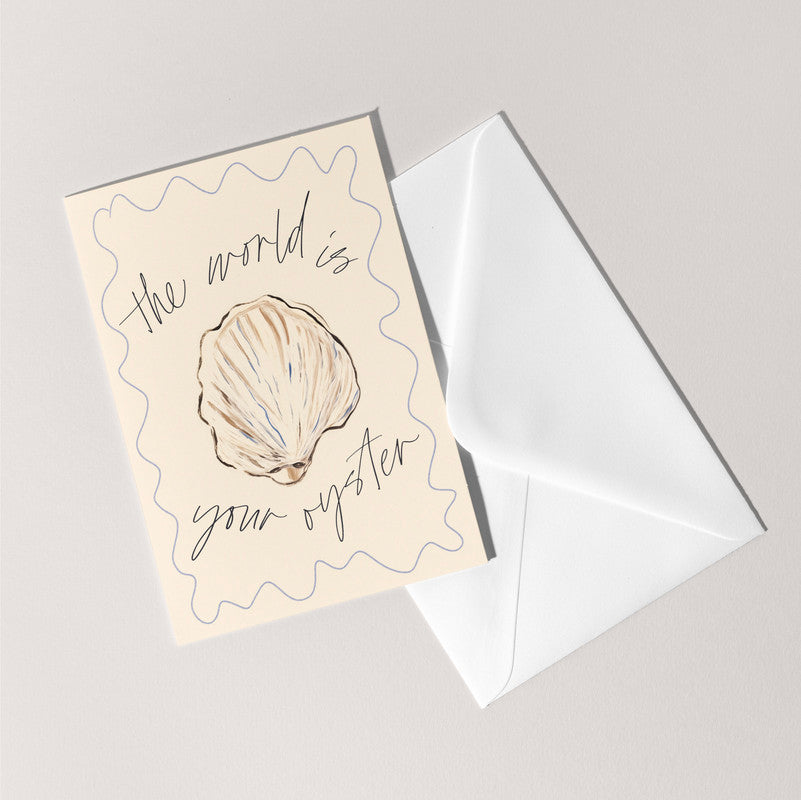 The World Is Your Oyster Card | Celebration Card