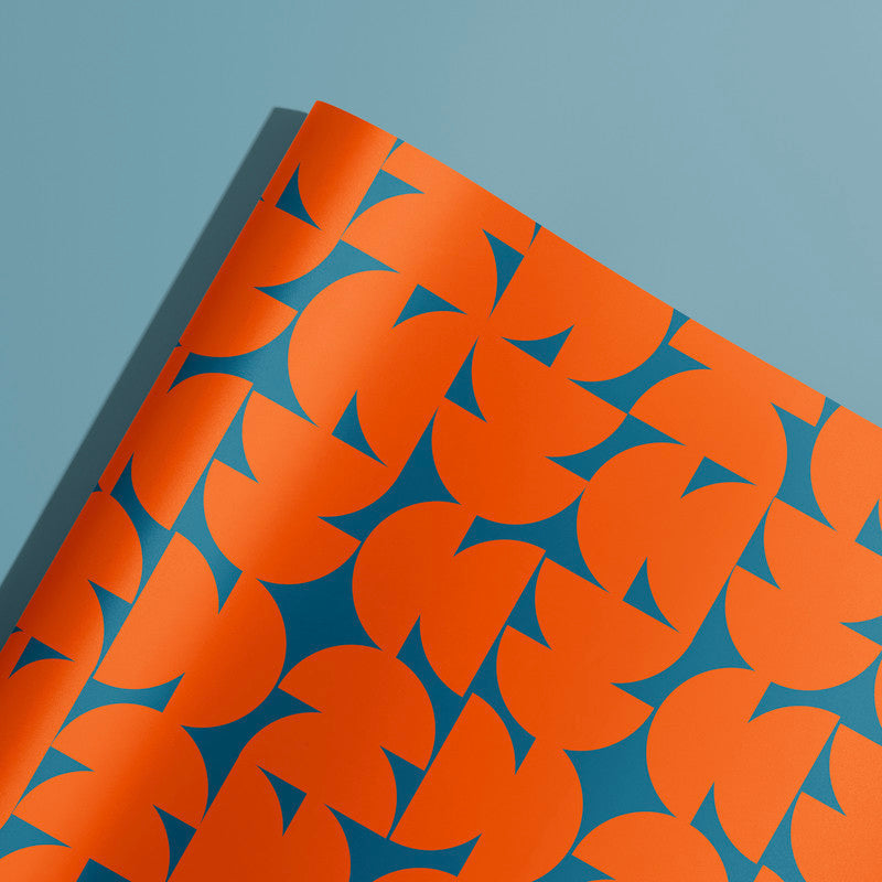 Rotations Orange Gift Wrap | Wrapping Paper