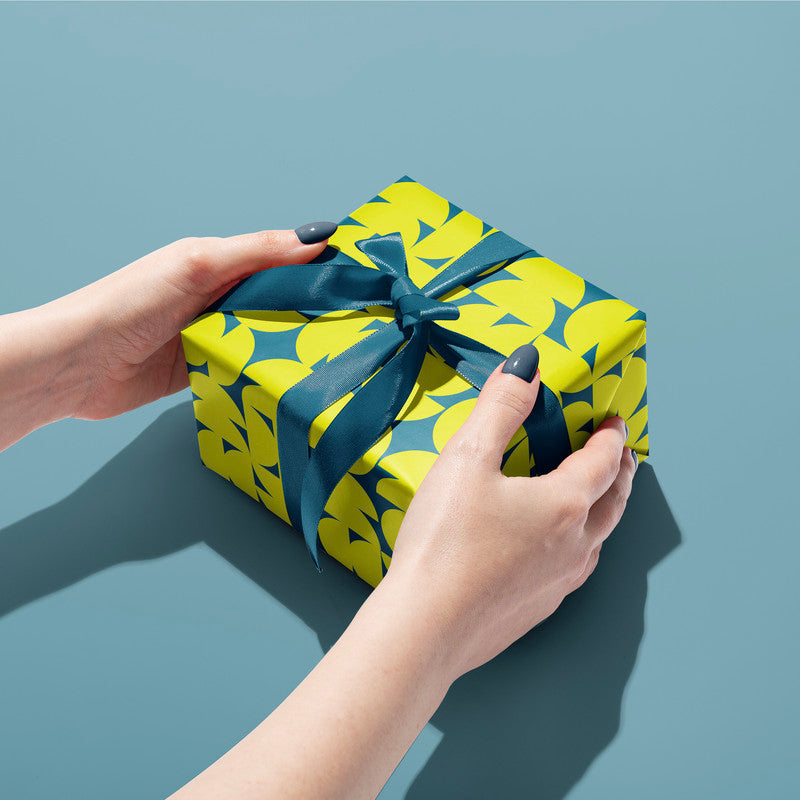 Rotations Lime Gift Wrap | Wrapping Paper