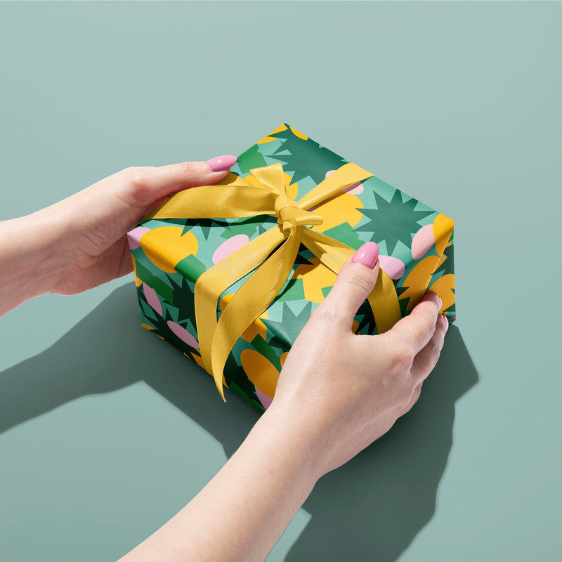 Stickers Green Gift Wrap | Wrapping Paper