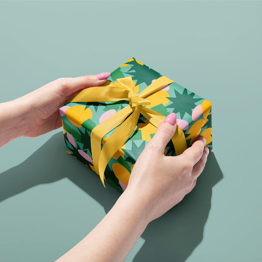 Stickers Green Gift Wrap | Wrapping Paper