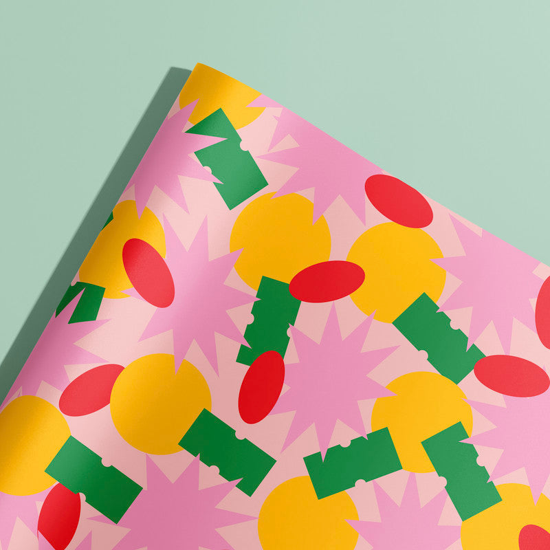 Stickers Red Gift Wrap | Wrapping Paper