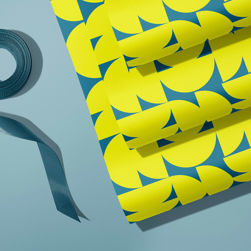 Rotations Lime Gift Wrap | Wrapping Paper