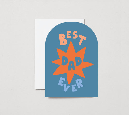 Best Dad Ever | Cut Out Illustration | Birthday Card | Father's Day | Appreciation