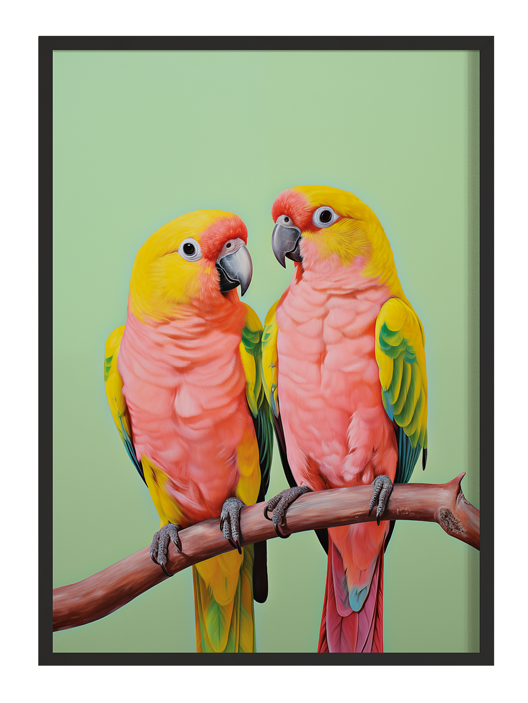 Love Birds | Wall art | Framed print