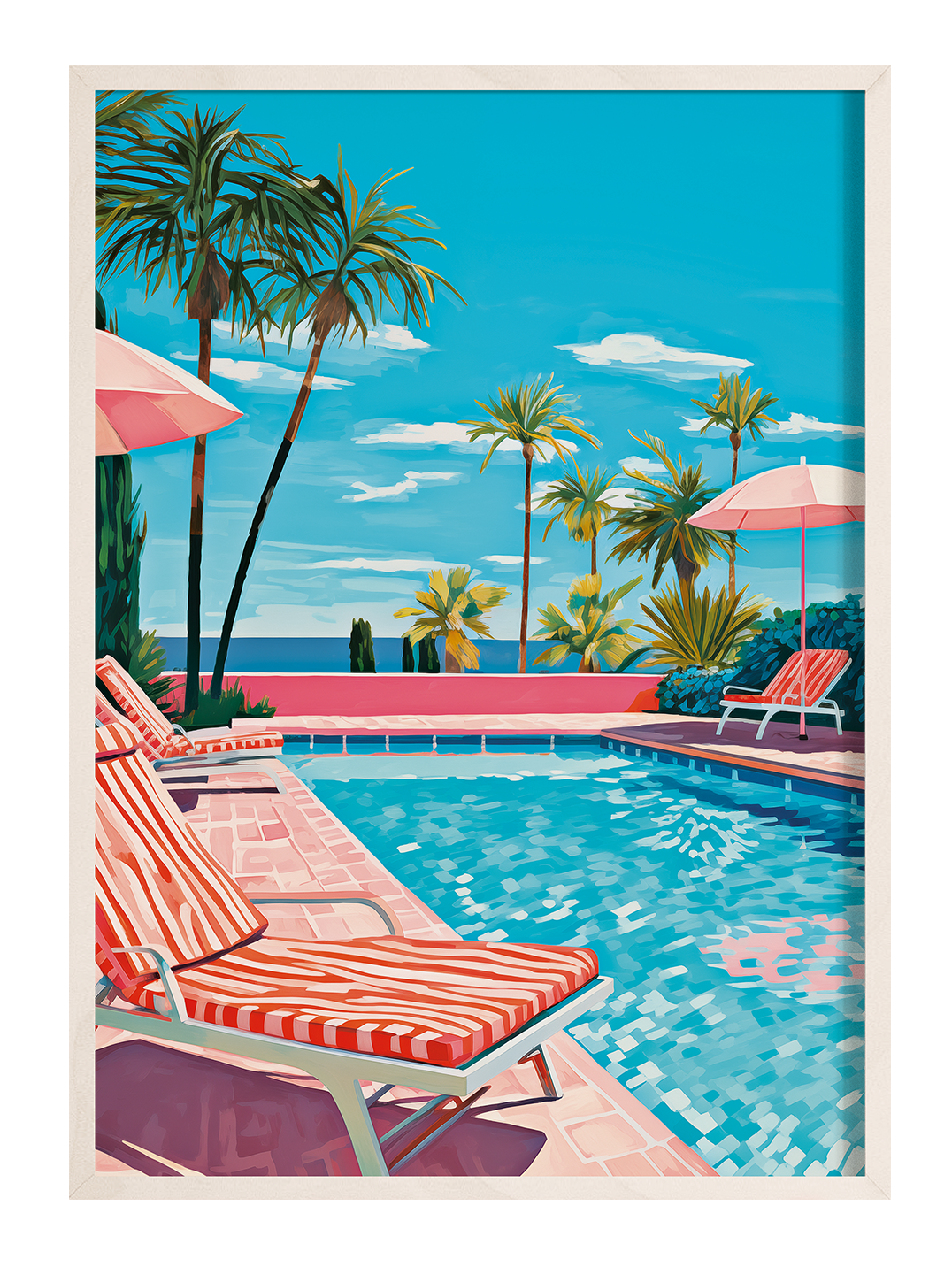 Jump in the pool | Wall art | Framed print