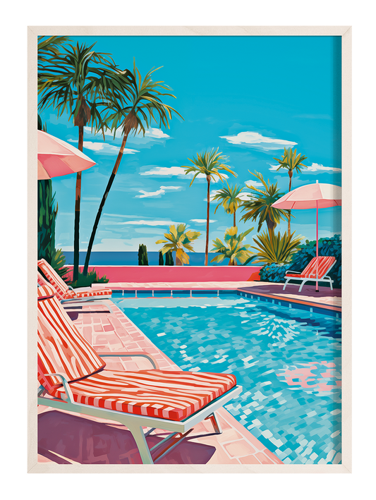 Jump in the pool | Wall art | Framed print