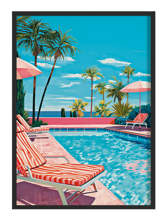 Jump in the pool | Wall art | Framed print