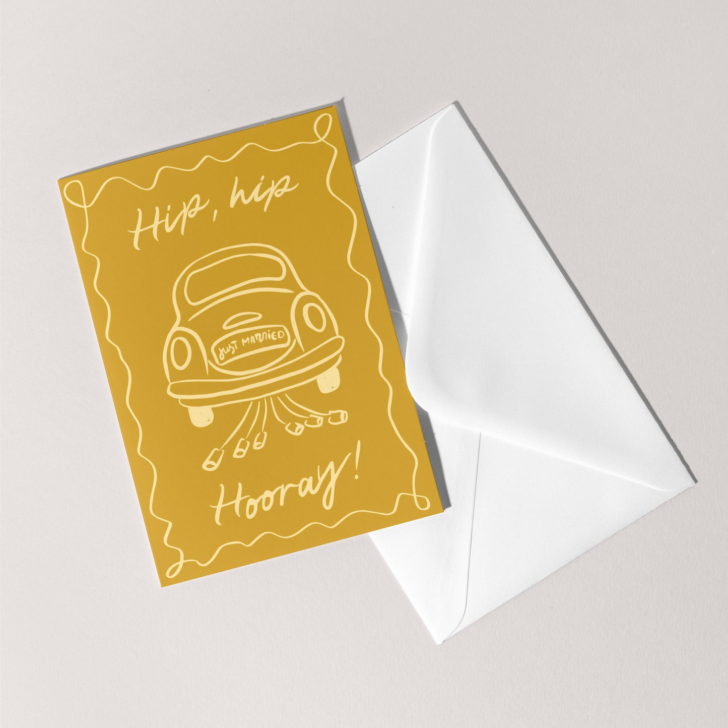 Hip, Hip HoorayCard | Wedding Just Married Congratualtions