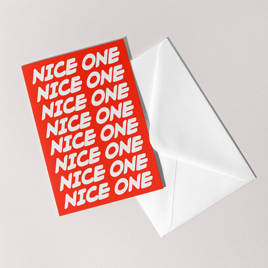 Nice One Card | Congratulations Graduation Promotion