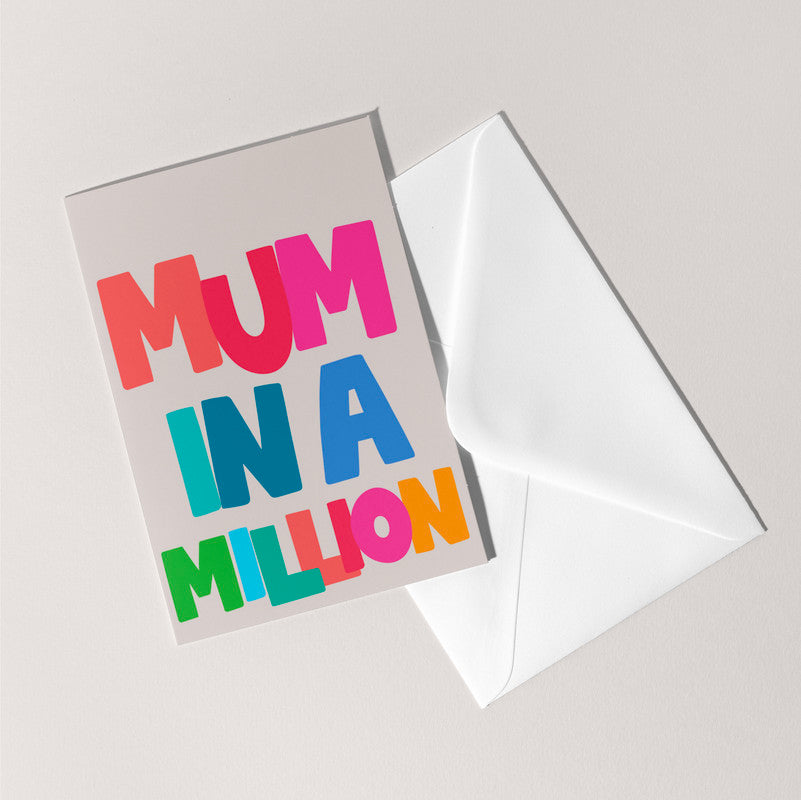 Mum In A Million Card | Birthday Mother's Day