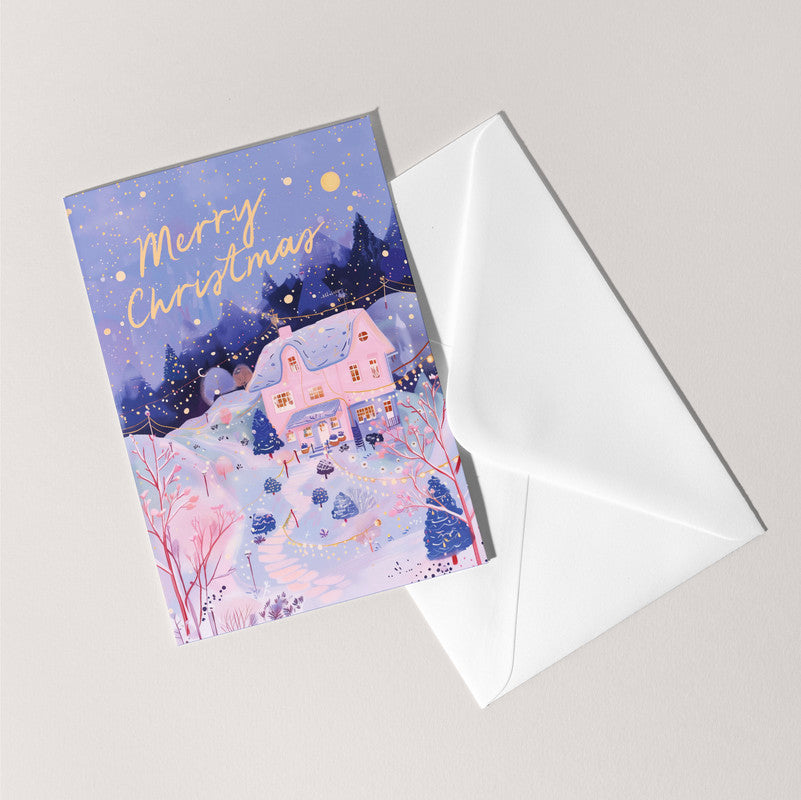 Magical Merry Christmas Card | Holiday Xmas