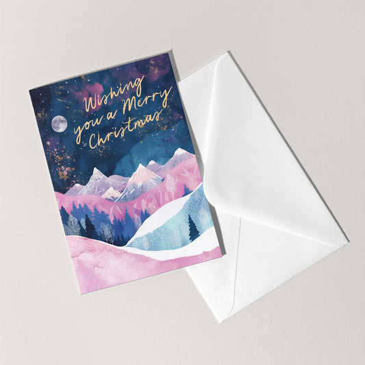 Wishing You A Magical Christmas Card | Xmas Holiday