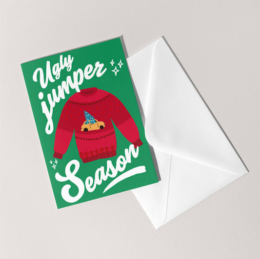 Ugly Christmas Jumper Card | Holiday Seasonal