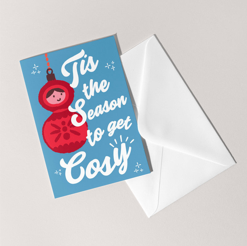 Cosy Christmas Bauble Card | Holiday Seasonal