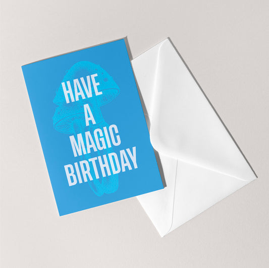 Have A Magic Birthday Magic Mushroom Card | Birthday