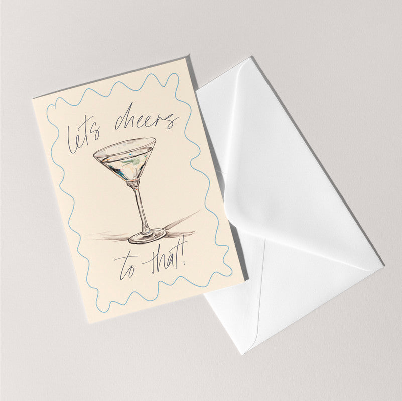 Let's Cheers To That Card | Celebration Card