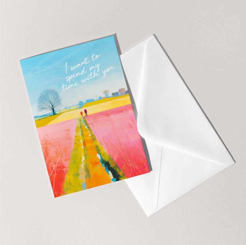 I Want to Spend my Time With You Card | Valentine's