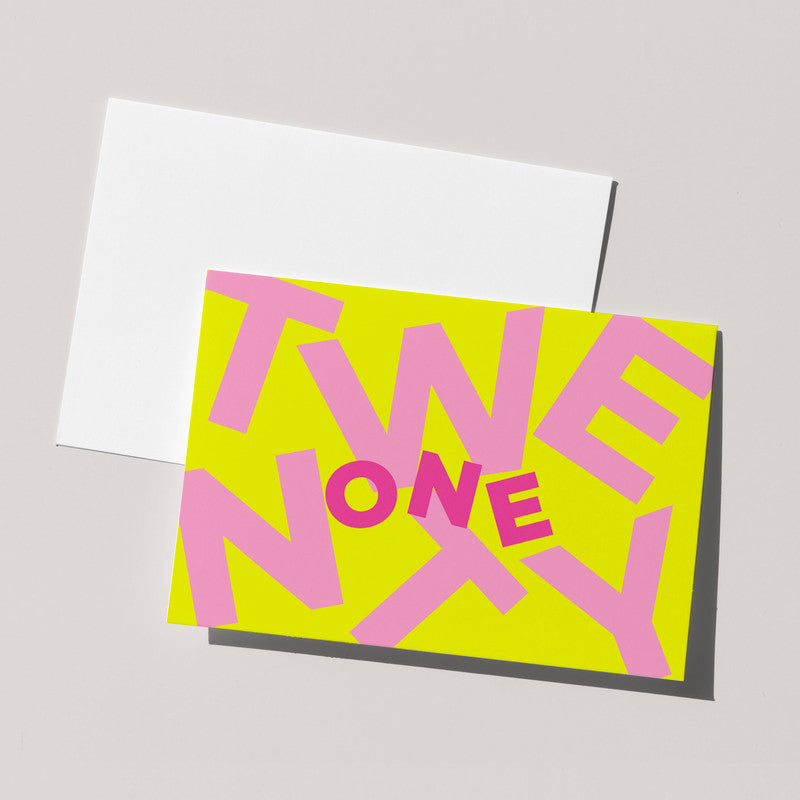 Twenty One Milestone Birthday Card | Milestone Birthday 21st