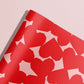 Chunky Heart Red Gift Wrap | Wrapping Paper