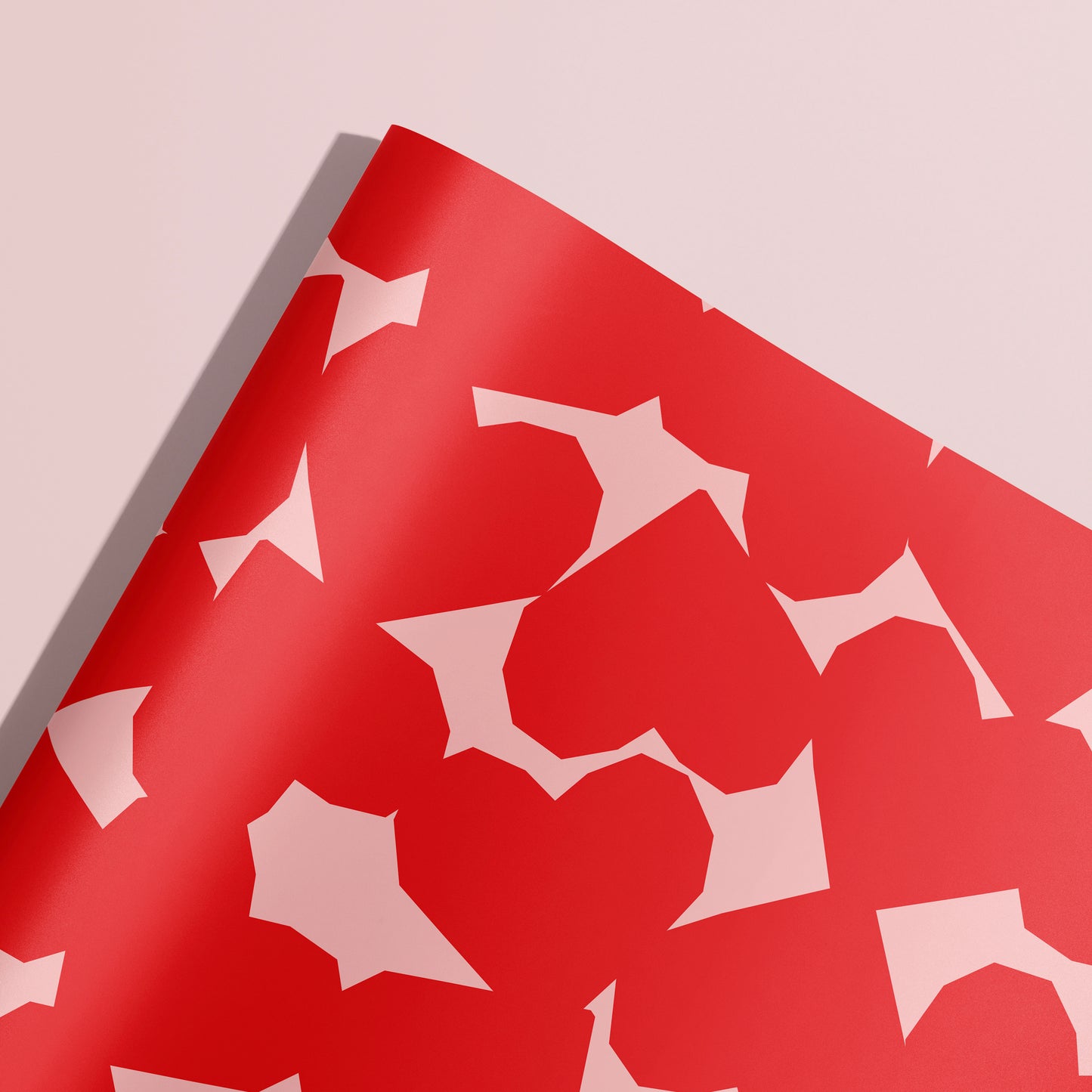 Chunky Heart Red Gift Wrap | Wrapping Paper
