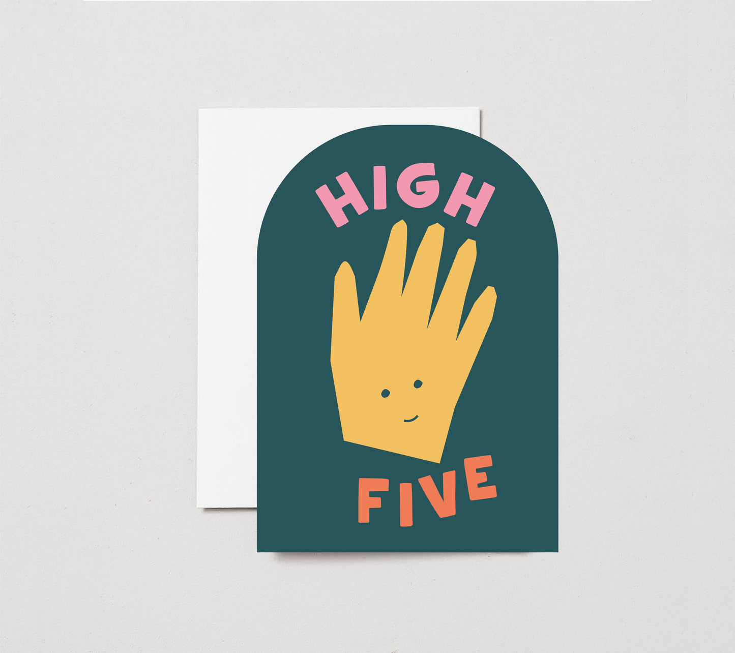 High Five Card | Cut Out Illustration | Well Done Card | Celebration | Congratulations | Graduation