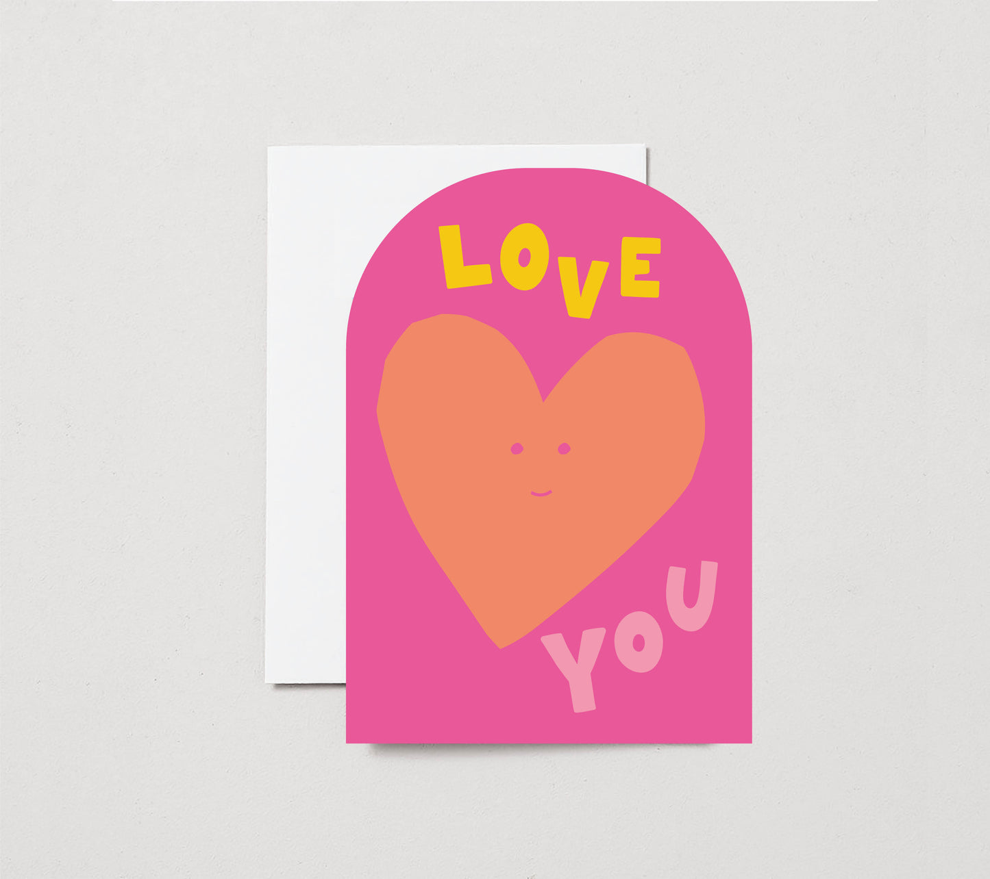 Love You Card | Cut Out Illustration | Anniversary Card | Valentines