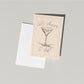Let's Cheers To That Card | Hand Drawn Illustration | Celebration Card | Martini Cocktail Cheers