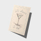 Let's Cheers To That Card | Hand Drawn Illustration | Celebration Card | Martini Cocktail Cheers