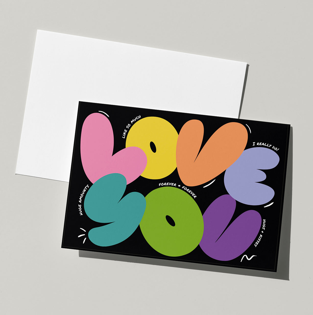 Love You Card | Hand Drawn | Anniversary Card | Valentines day card for him | Valentines card for her | Valentines card | Boyfriend | Girlfriend