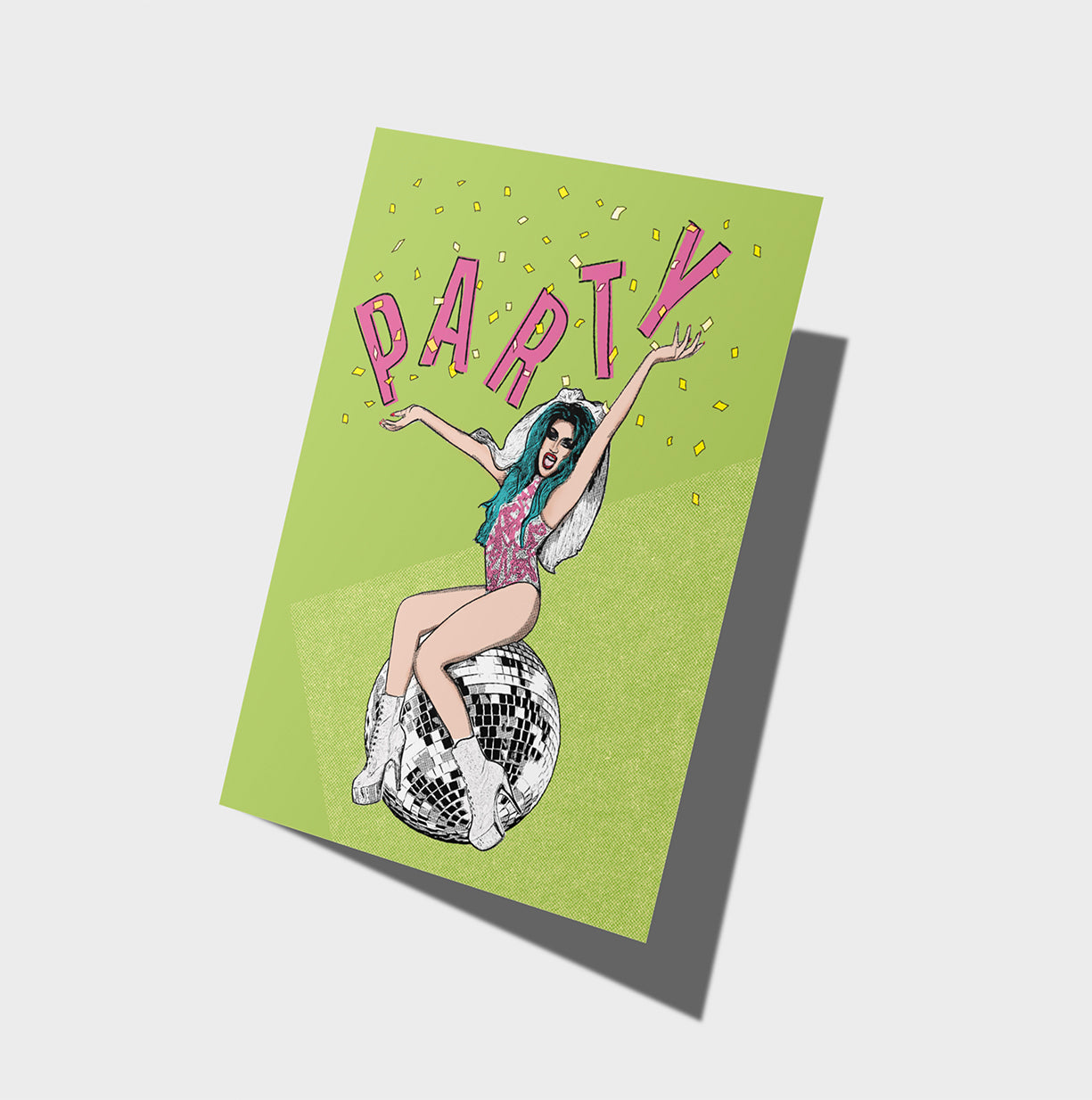Adore Delano Party Card | Drag Queen Type | Illustration Card | RuPaul's Drag Race
