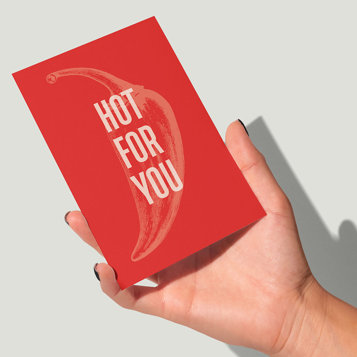 Hot For You Chilli Pepper Card | Love Card | Anniversary | Engagement | Valentine's