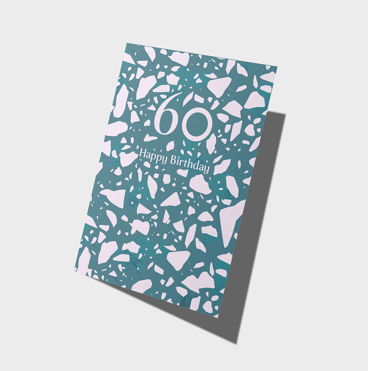 60 Terrazzo Birthday Card | Sixtieth Birthday Card | Milestone Age Card | Adult Birthday Card | Age Sixty Card | 60th Birthday Card