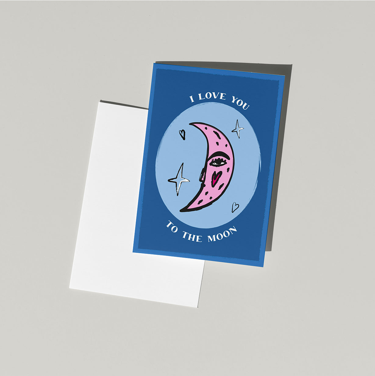 Love You To The Moon Card | Moon & Stars Card | Love Card | Anniversary Card | Same Sex Anniversary Card | Lesbian Anniversary Card | Gender Neurtral Anniversary