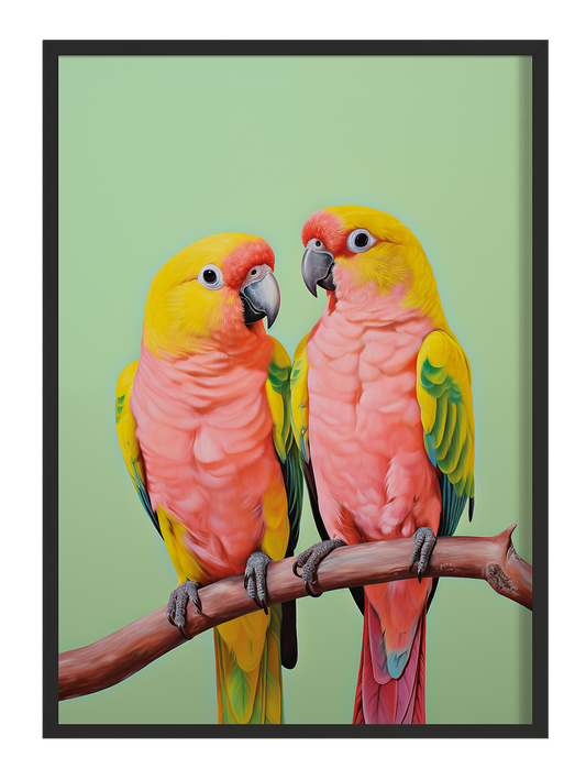 Love Birds | Wall art | Framed print